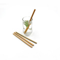 Eco-Friendly Reusable Bamboo Drinking Straw with clean brush